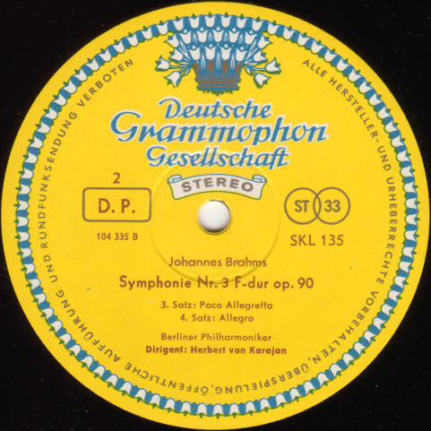 Johannes Brahms - Berliner Philharmoniker, Herbert von Karajan - The Four Symphonies (1965) [1LP] BOXSET