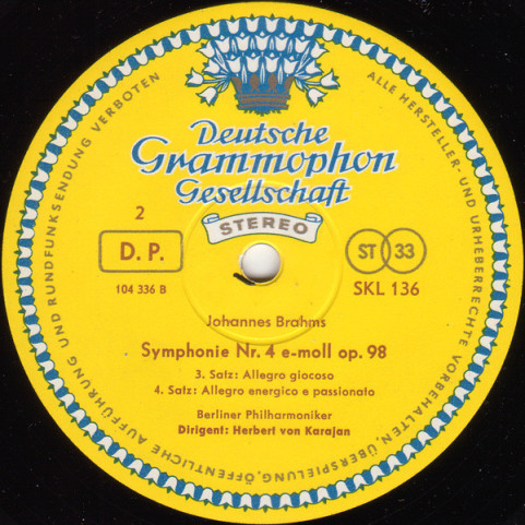 Johannes Brahms - Berliner Philharmoniker, Herbert von Karajan - The Four Symphonies (1965) [1LP] BOXSET