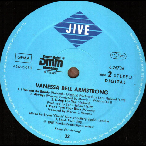 Vanessa Bell Armstrong - Vanessa Bell Armstrong (1987) [1LP]