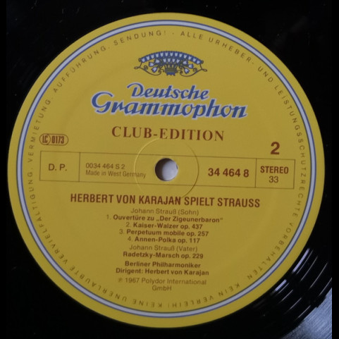 Herbert von Karajan Spielt Johann Strauss Jr., Berliner Philharmoniker - Herbert von Karajan Spielt Strauss (1978) [1LP]