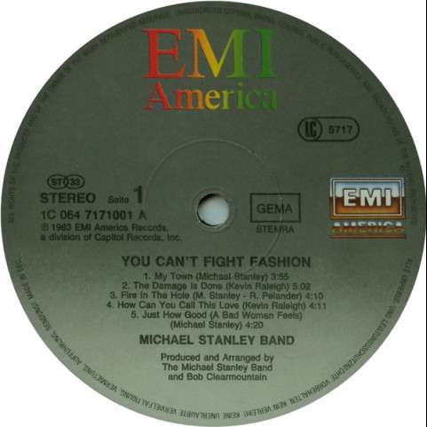 Michael Stanley Band - You Can't Fight Fashion (1983) [1LP]