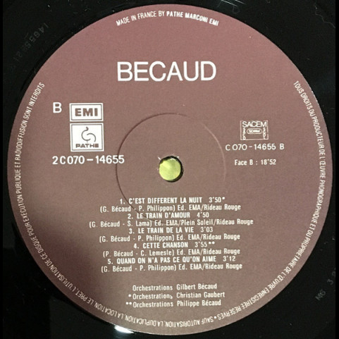 Gilbert Bécaud - Becaud (1983) [1LP]