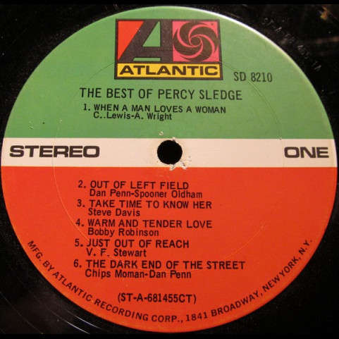 Percy Sledge - The Best Of Percy Sledge (1969) [1LP]