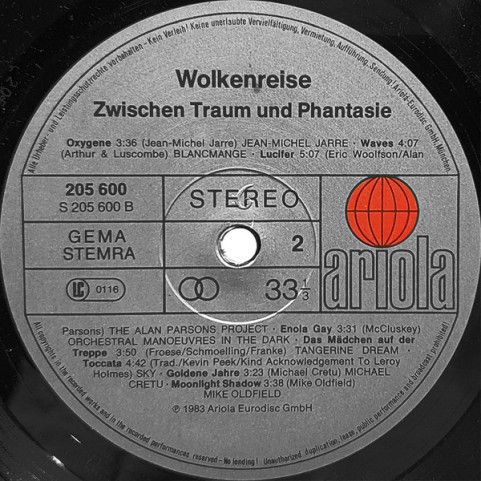 Various - Wolkenreise - Zwischen Traum Und Phantasie (1983) [1LP]