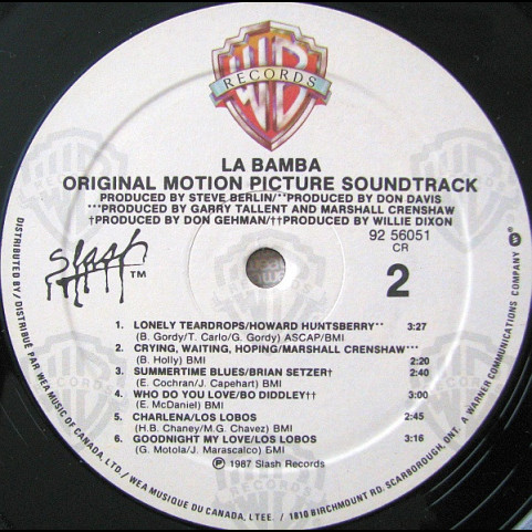 Various - La Bamba (Original Motion Picture Soundtrack) (1987) [1LP]