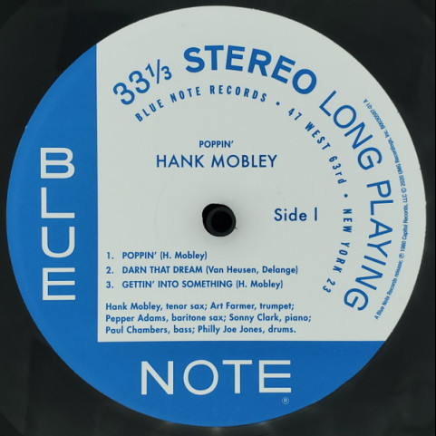 Hank Mobley - Poppin' (2020) [1LP] 180g
