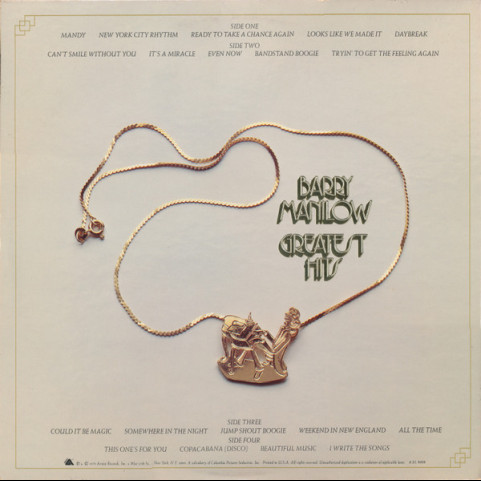 Barry Manilow - Greatest Hits (1978) [2LP]