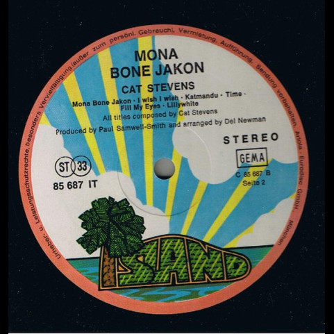 Cat Stevens - Mona Bone Jakon (1971) [1LP]