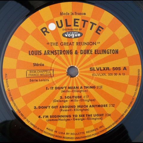 Louis Armstrong, Duke Ellington - The Great Reunion (1970) [2LP]