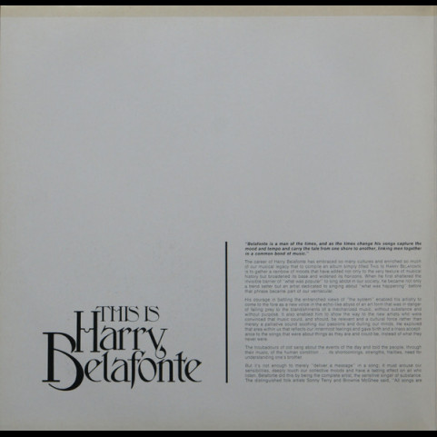 Harry Belafonte - This Is Harry Belafonte [2LP]