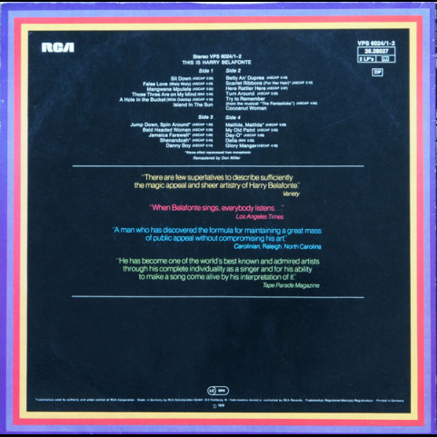 Harry Belafonte - This Is Harry Belafonte [2LP]