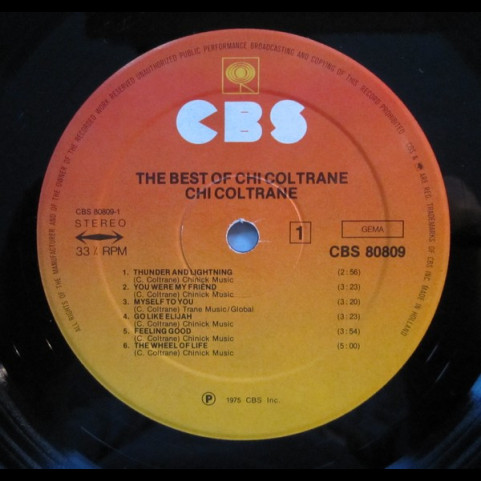 Chi Coltrane - The Best Of Chi Coltrane (1975) [1LP]