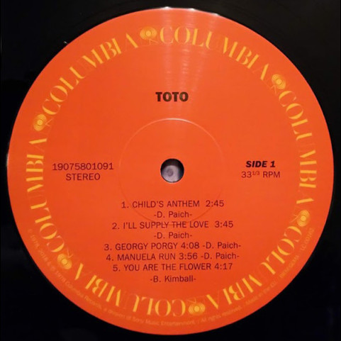 Toto - Toto (2020) [1LP]