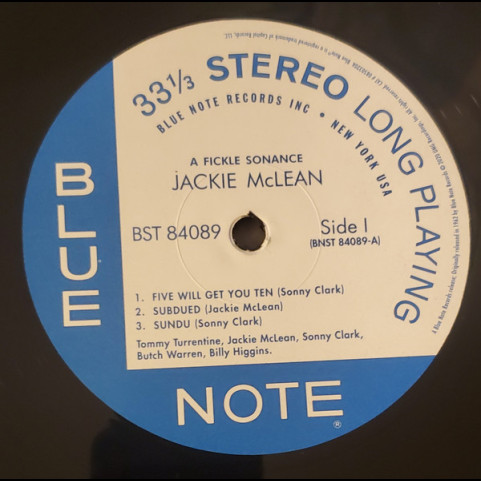Jackie McLean - A Fickle Sonance (2020) [1LP] 180g