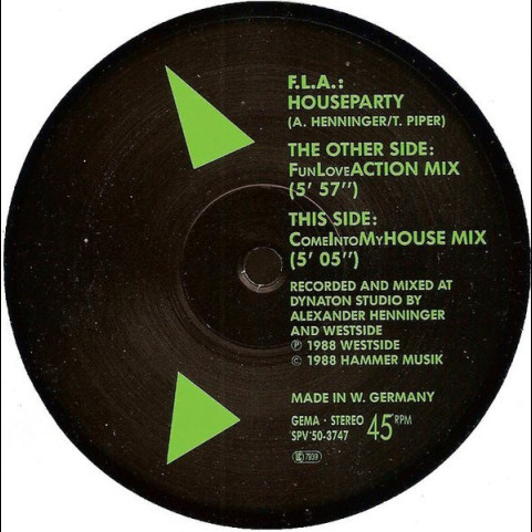 F.L.A. - Houseparty (1988) [12"]