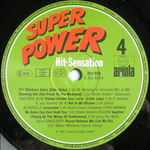 Various - Super Power Hit-Sensation (1987) [2LP]