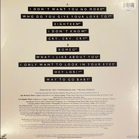 Michael Morales - Michael Morales (1989) [1LP]