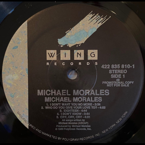 Michael Morales - Michael Morales (1989) [1LP]