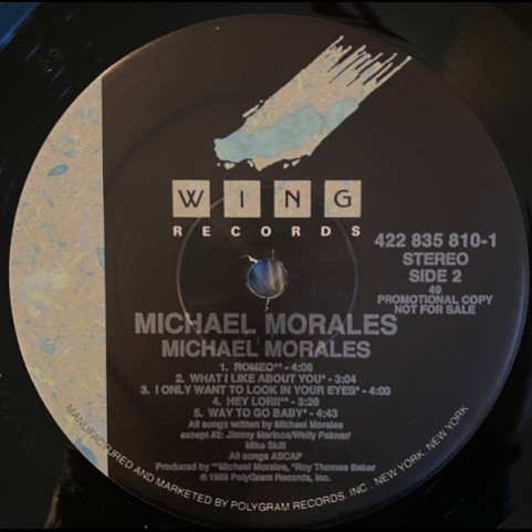 Michael Morales - Michael Morales (1989) [1LP]