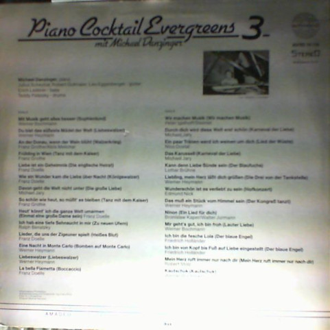 Michael Danzinger - Piano Cocktail Evergreens 3 (1966) [1LP]