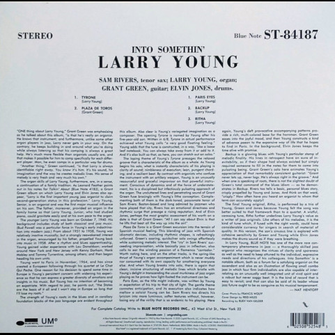 Larry Young - Into Somethin' (2020) [1LP] 180g