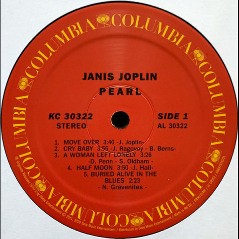 Janis Joplin - Pearl (2020) [1LP]