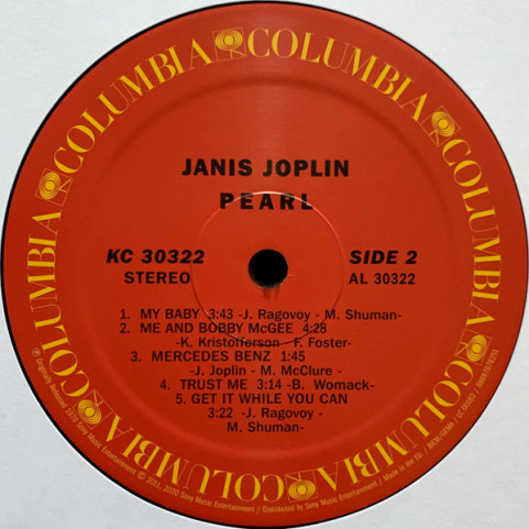 Janis Joplin - Pearl (2020) [1LP]