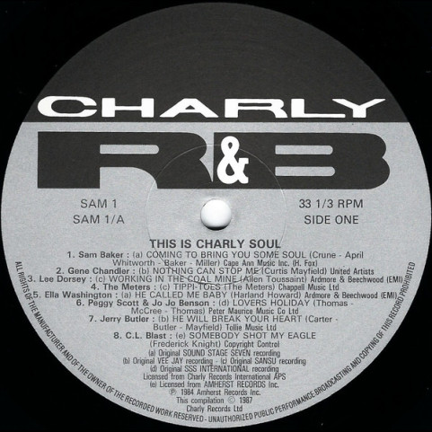Various - This Is Charly Soul (1987) [1LP]