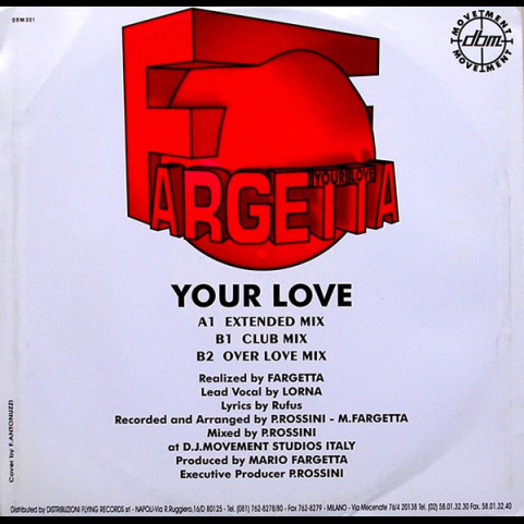 Fargetta - Your Love (1993) [12"]