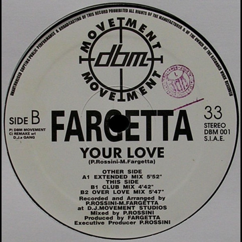 Fargetta - Your Love (1993) [12"]