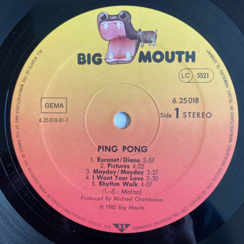 Ping Pong - Ping Pong (1982) [1LP]