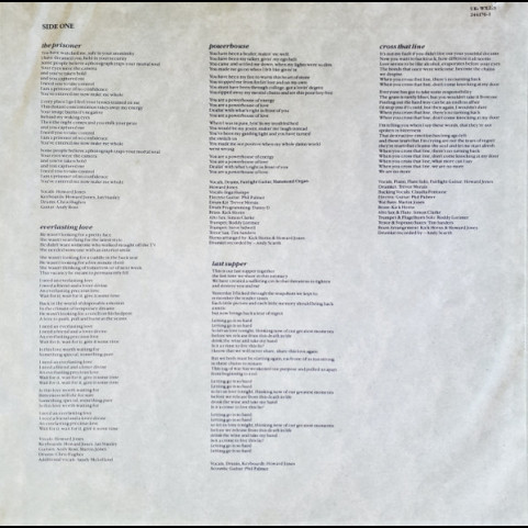 Howard Jones - Cross That Line (1989) [1LP]