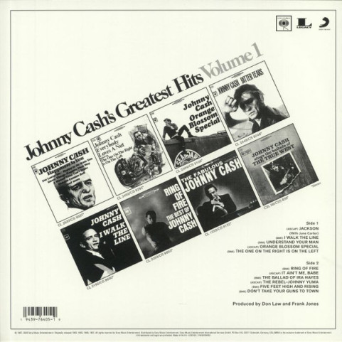 Johnny Cash - Greatest Hits Volume 1 (2020) [1LP]