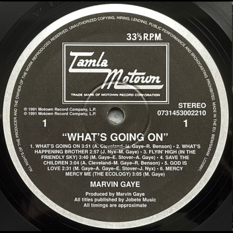 Marvin Gaye - What's Going On (2008) [1LP] 180g