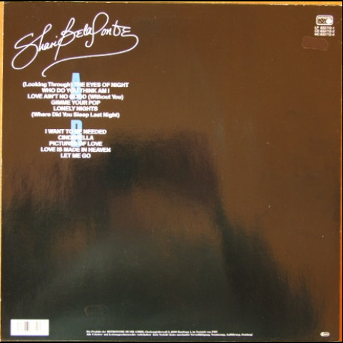 Shari Belafonte - Eyes Of Night (1987) [1LP]