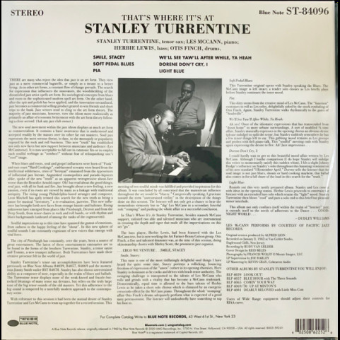 Stanley Turrentine - That's Where It's At (2020) [1LP] 180g