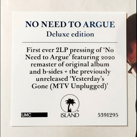 Cranberries, The - No Need To Argue (2020) [2LP]