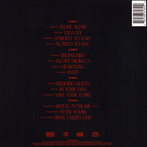 Weeknd, The - After Hours (2020) [2LP]