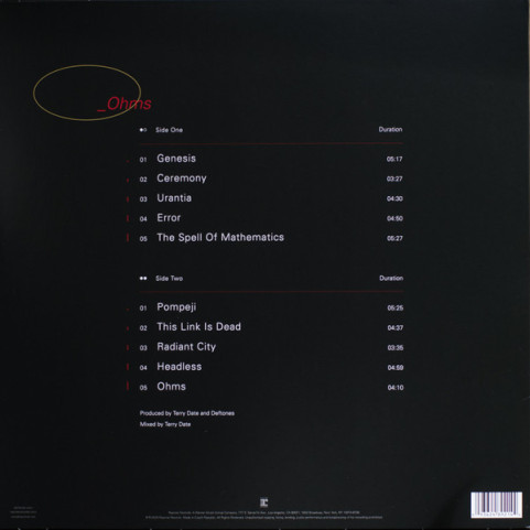 Deftones - _Ohms (2020) [1LP]