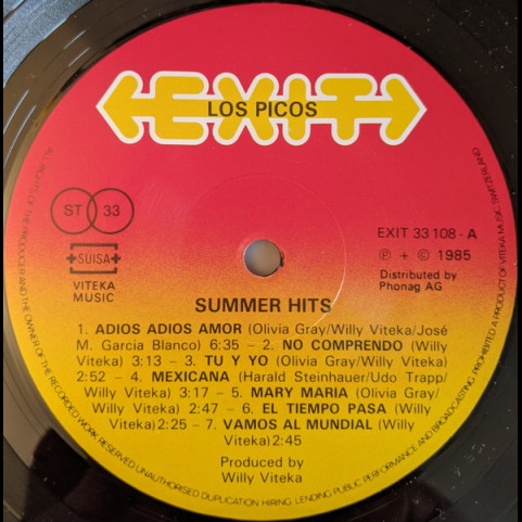 Los Picos - Summer-hits (1985) [1LP]