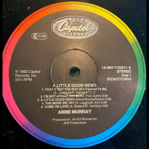 Anne Murray - A Little Good News (1983) [1LP]