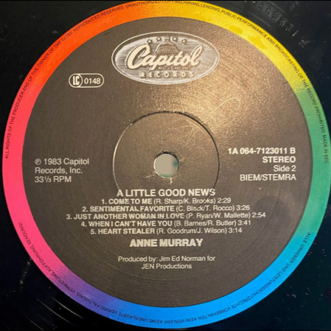 Anne Murray - A Little Good News (1983) [1LP]