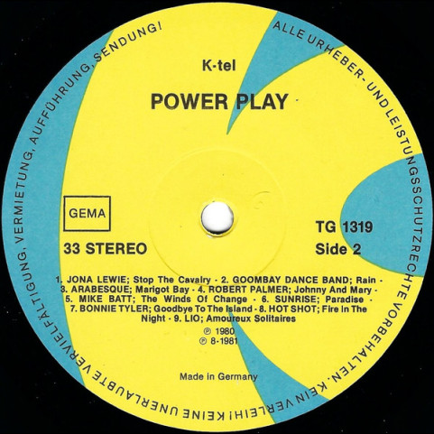 Various - Power Play (1981) [1LP]