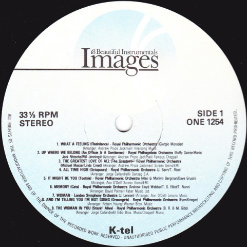 Various - Images - 18 Beautiful Instrumentals (1983) [1LP]