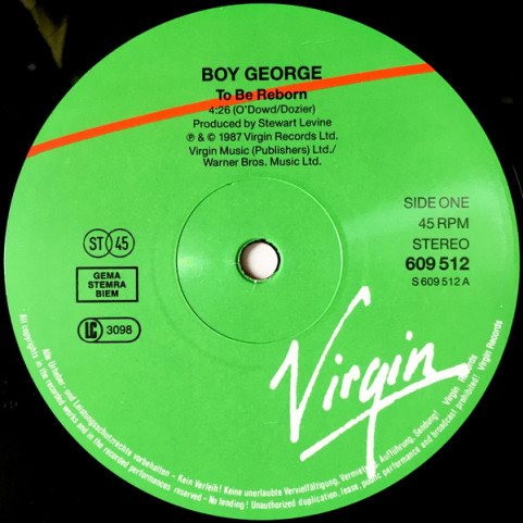 Boy George - To Be Reborn (1987) [12"]