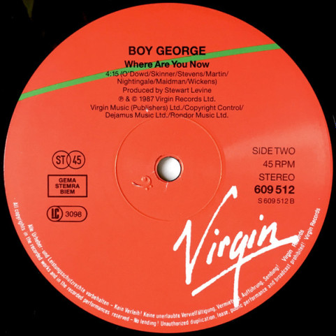 Boy George - To Be Reborn (1987) [12"]