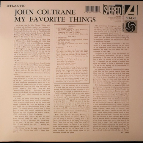 John Coltrane - My Favorite Things (2014) [1LP]
