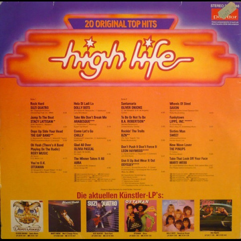 Various - High Life - 20 Original Top Hits (1980) [1LP]