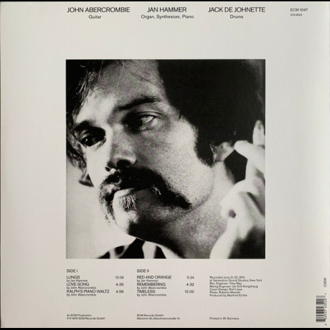 John Abercrombie, Jan Hammer, Jack DeJohnette - Timeless (2020) [1LP] 180g
