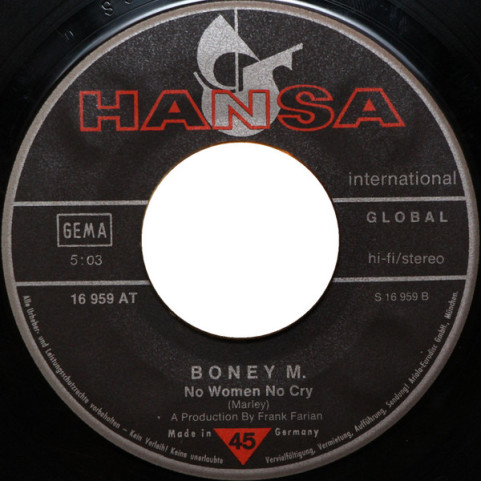 Boney M. - Daddy Cool / No Women No Cry (1976) [7"]